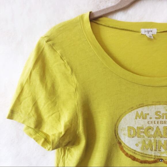 J. Crew Yellow Mr. Smith’s Decadent Mints Shirt - Picture 11 of 14